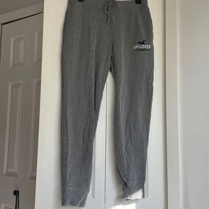 Hollister gray logo joggers. Size medium.